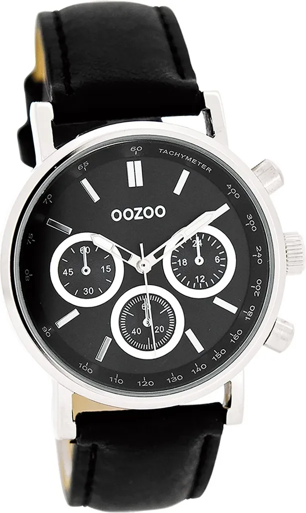 Montre Oozoo cuir femme montre mate analogique noire D2UOC5329A