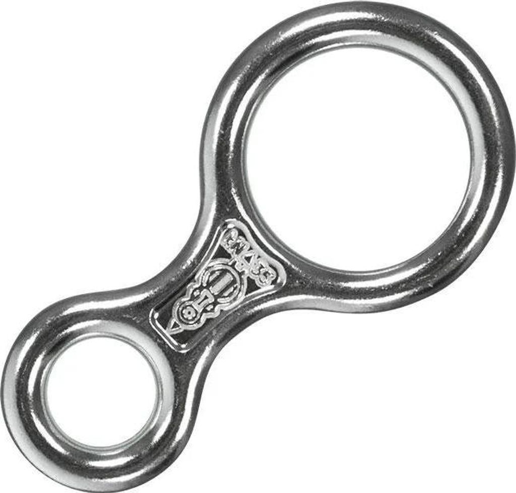 Kong Italy 8 Classic Polished Abseilgerät Silber Silber One Size