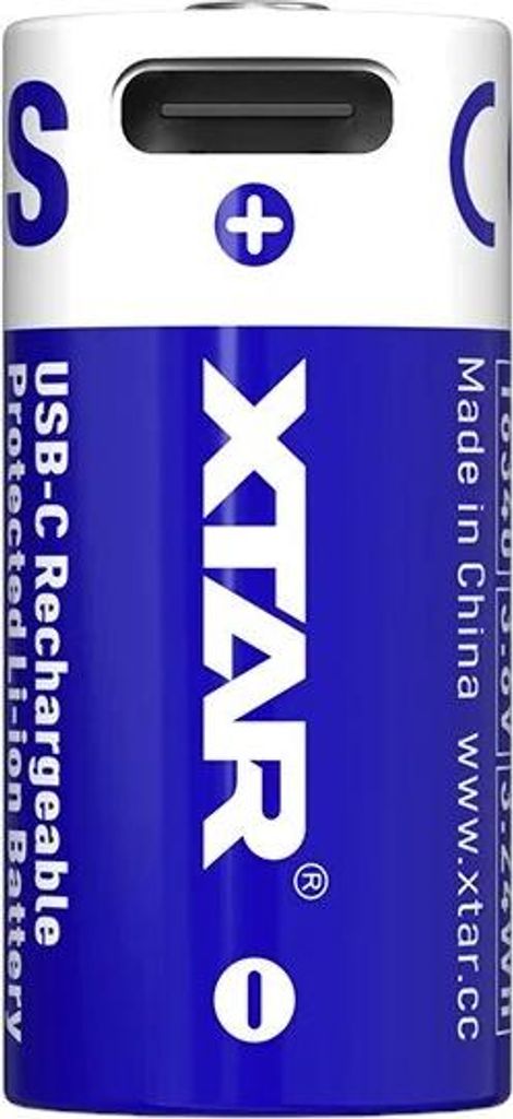 Batterie 16340 / R-CR123 3.7V Li-ion 900 mAh mit Schutz