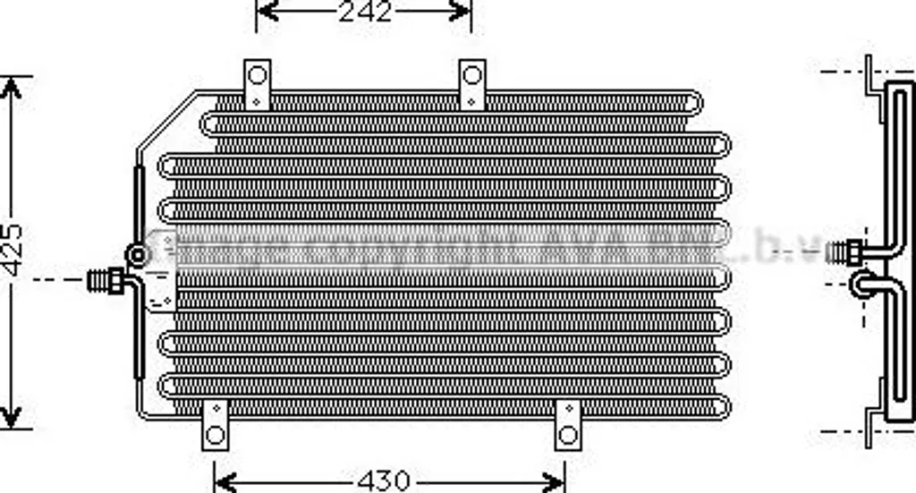 Radiateur de clim AVA ALA5065 pour Alfa Romeo GTV et Spider OE 60604153