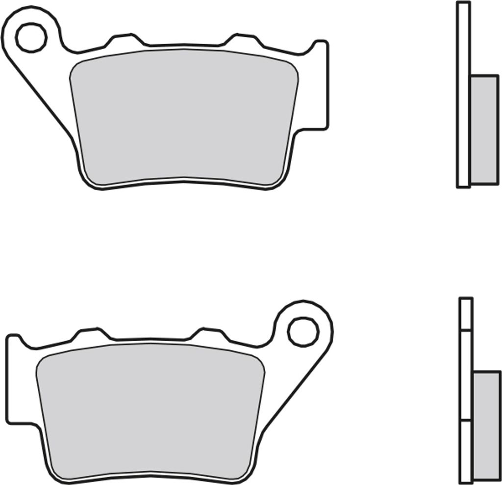 Spiekane metalowe klocki hamulcowe BREMBO - 07BB02SP Zdjęcie produktu 