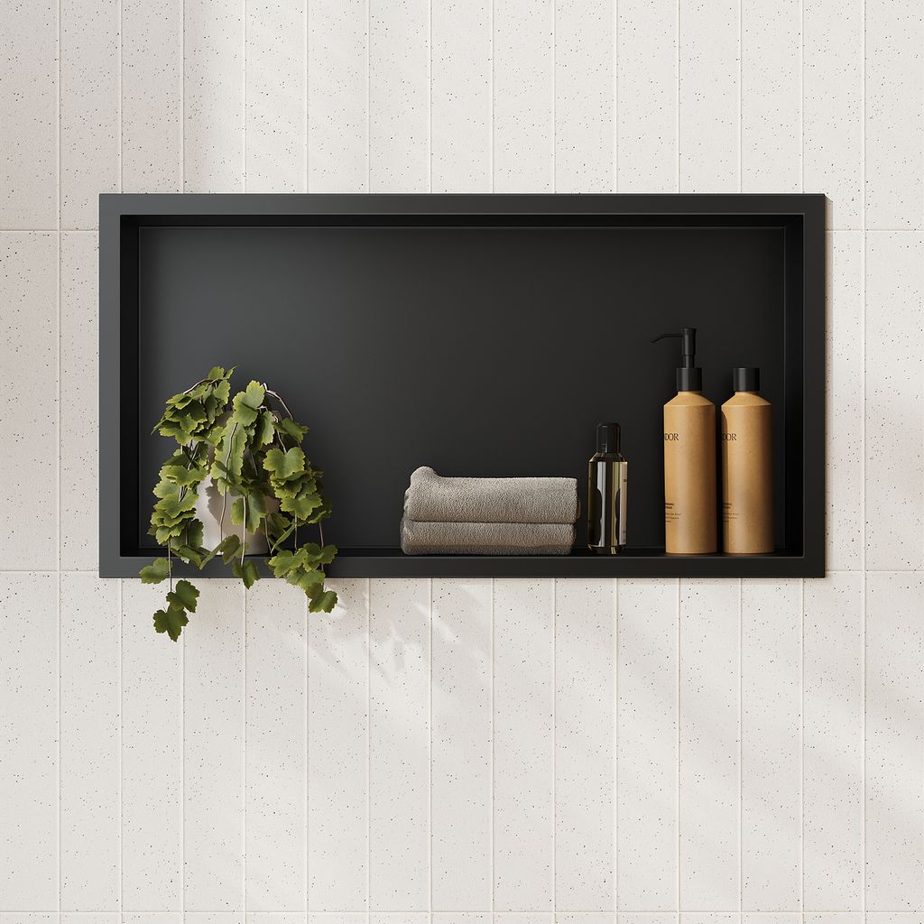 SONNI Duschnische 60x30x10cm schwarzes Produktbild 