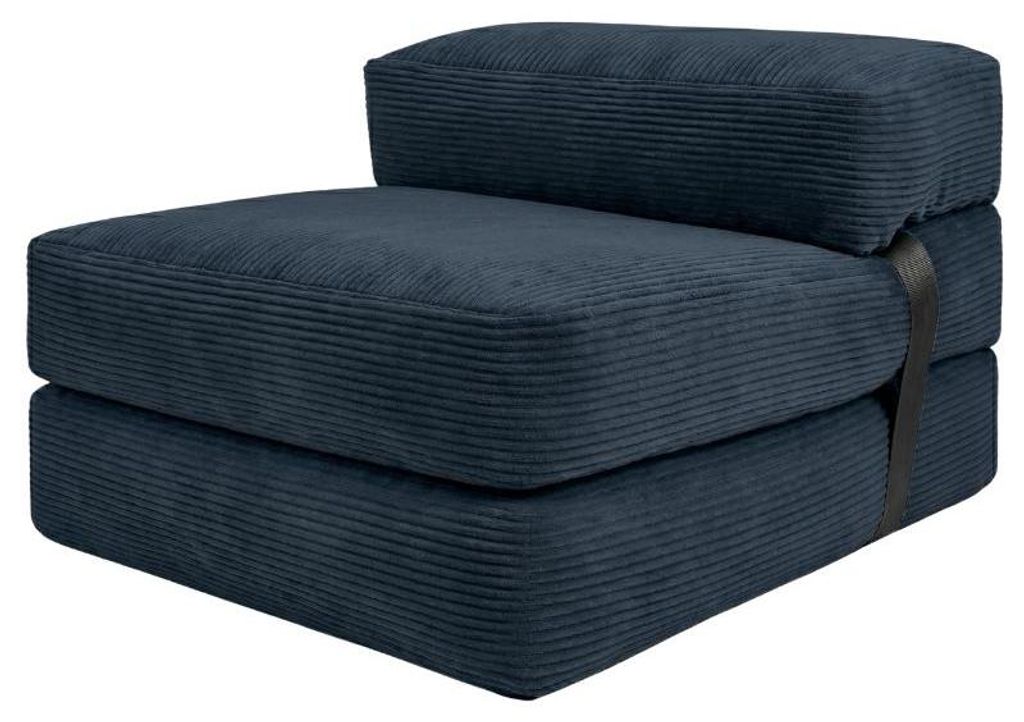 Schlafsessel 70x190 cm dunkelblau Produktbild 