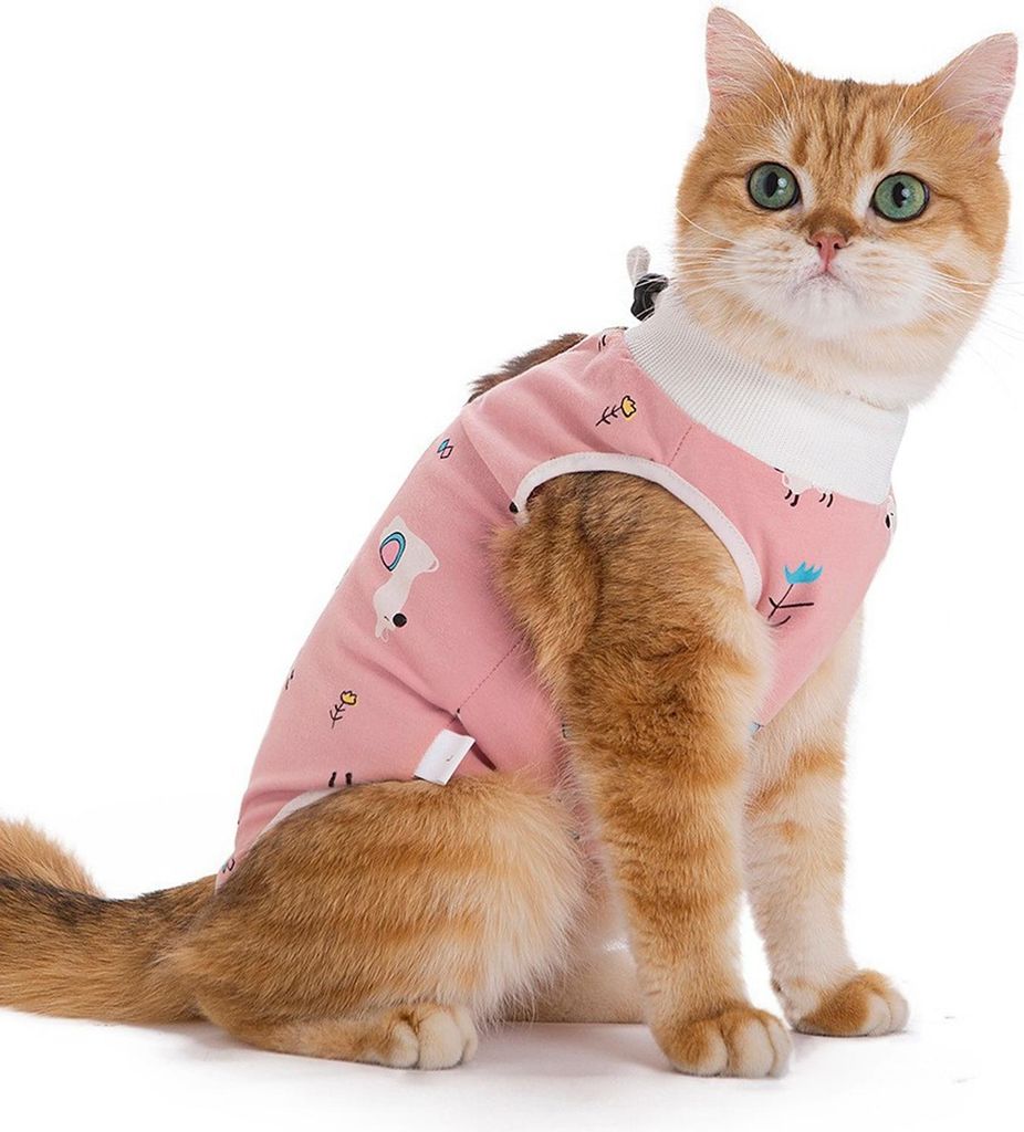 Katzen-Genesungsanzug, Katzen-OP-Erholungsanzug, Rosa Produktbild 