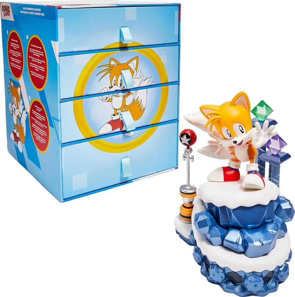 Figurine Tails Solide à Monter - Kit Collection Sonic 2024 sans Défaut