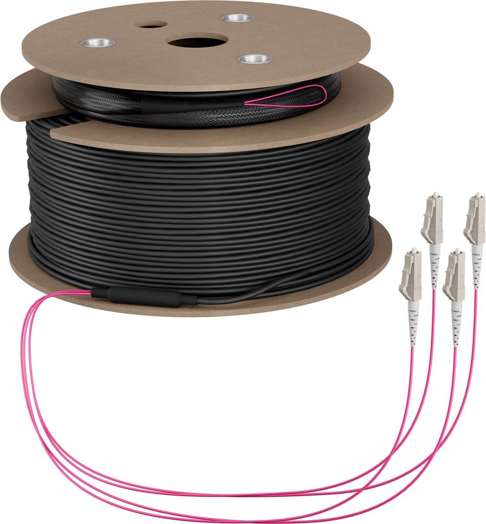 EFB Elektronik Trunkkabel U-DQ ZN BH OM4 4G 1x4 LC-LC 80m Dca LSZH