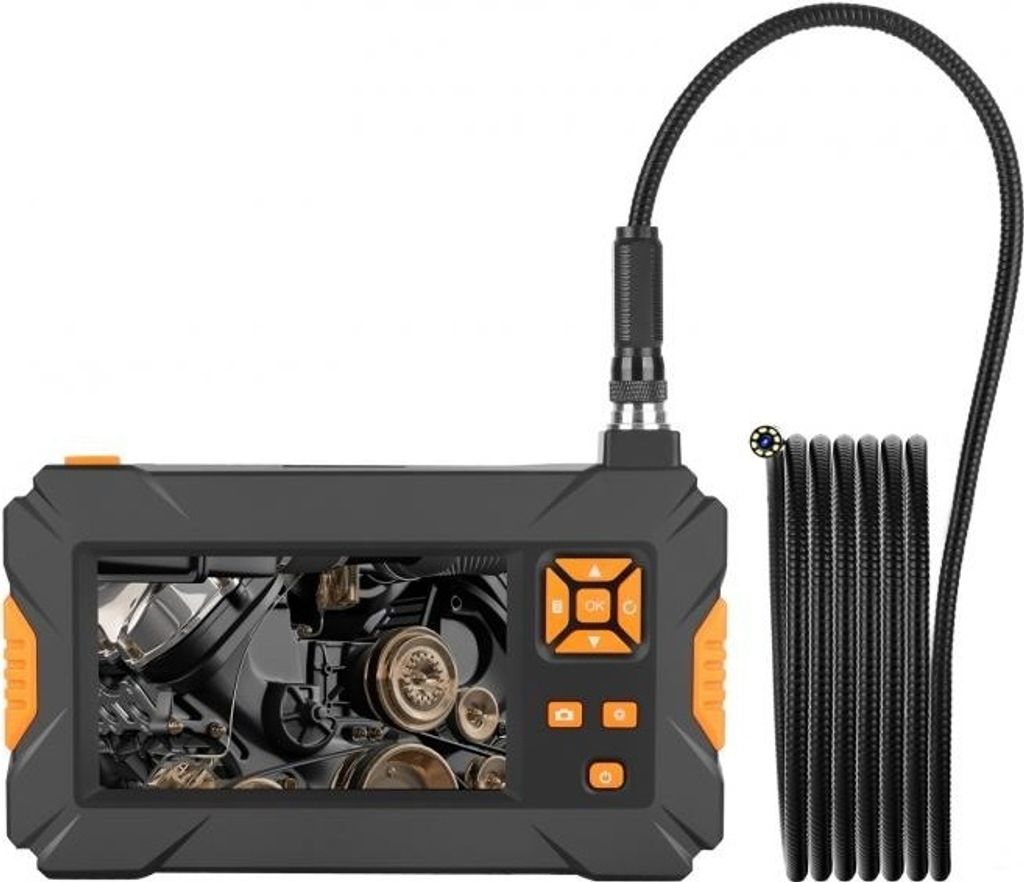 Endoskopkamera OXE ED-301, Endoskop Kamera Inspektionskamera mit 8 LEDs Licht, 10m Kamerakabel, IP67, Handheld-Endoskop Industrial Home Digitale En...