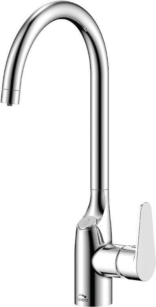 BADLAND Küchenarmatur Wasserhahn CLARO Küchenmischer für Küche in Silber, mit Filterfunktion