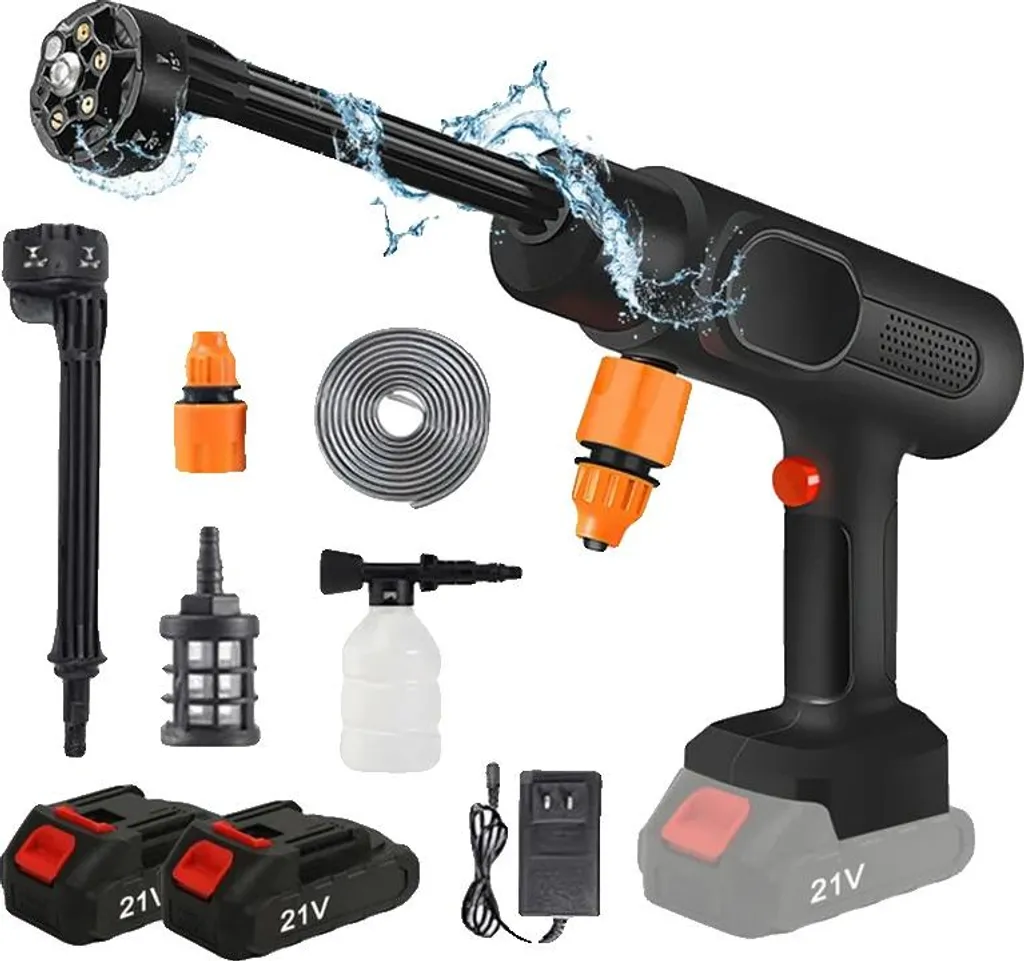 Idropulitrice Portatile 24V Senza Fili - Motore Brushless 2 Batterie UE