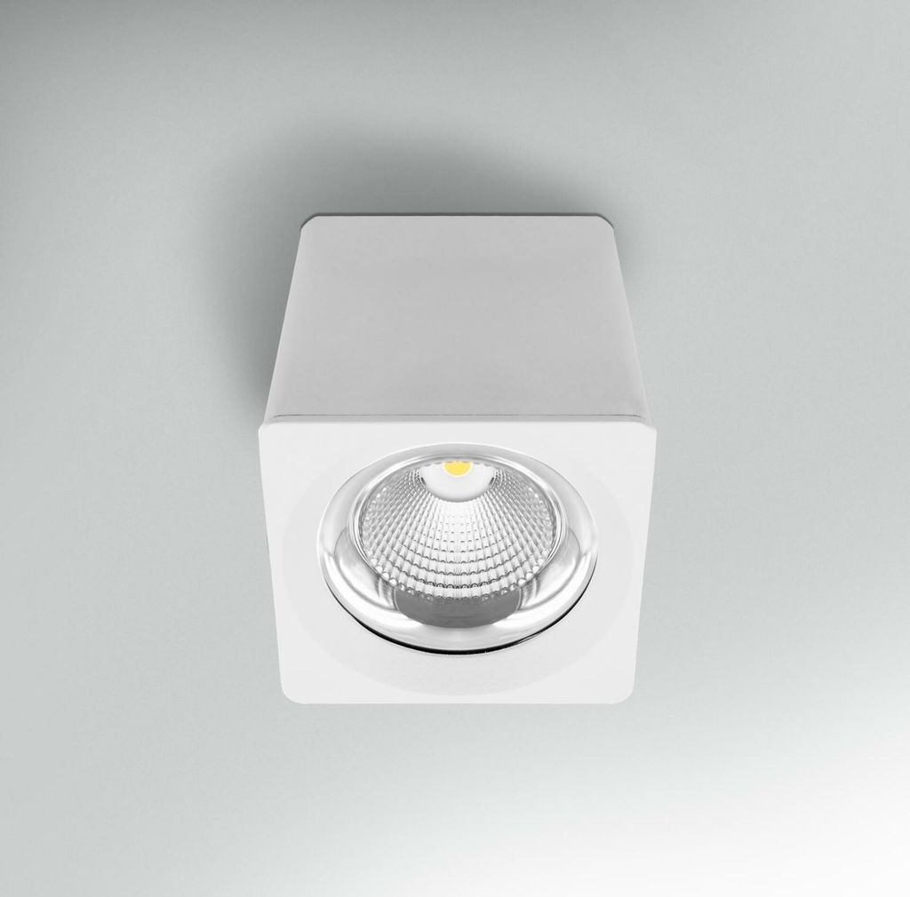 CENTURY LED-Deckenleuchte QUBE WHITE 161x161x164mm 35W 230V 3000K 45d IP20