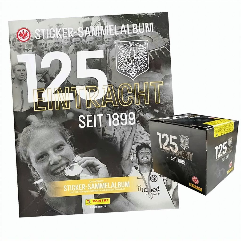 Eintracht Frankfurt - 125 Jahre - Sammersticker - 1 Display (50 Tüten)