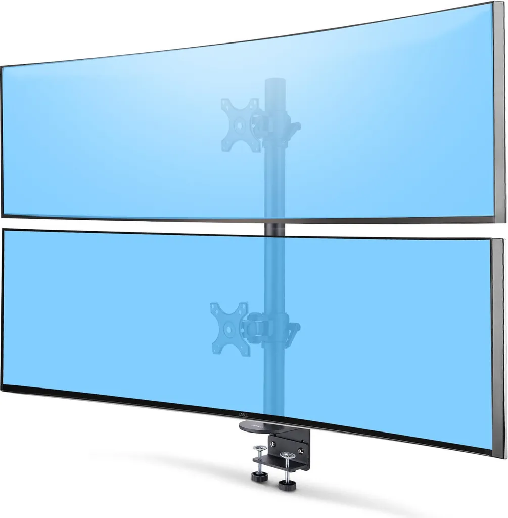 Optimisez votre Bureau : Support pour 2 Écrans Empilés 49" Ultrawide