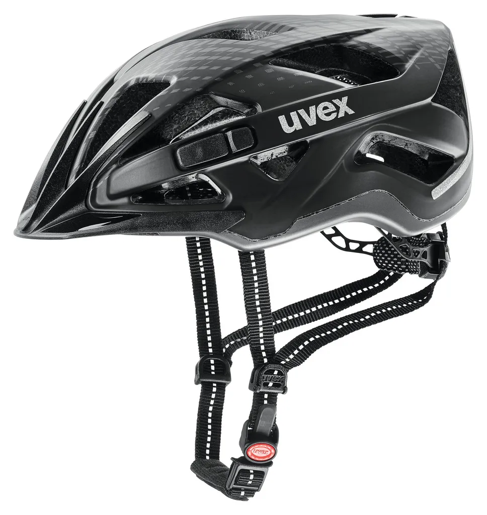 Casque UVEX City Active 0115 noir mat 52 avec réglage IAS et visière