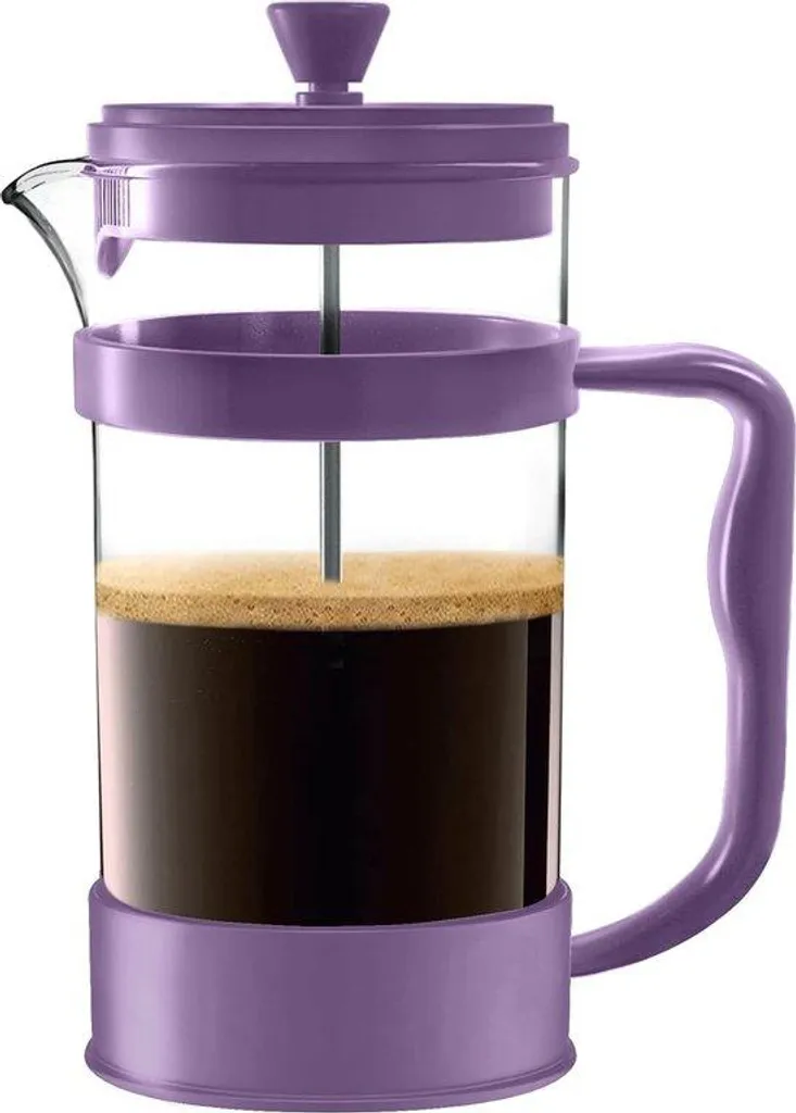 Cafetière à piston 1 litre en verre borosilicate avec 3 filtres inox