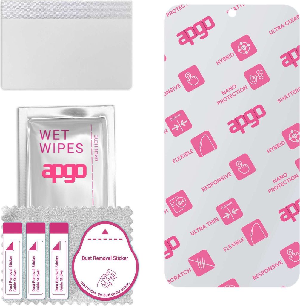 apgo Ultra-klar Hybrid Schutzglas kompatibel mit Samsung Galaxy M35, Flexible Nano Glass, toller Ersatz für Hartglas, kratzfester Displayschutzgla...