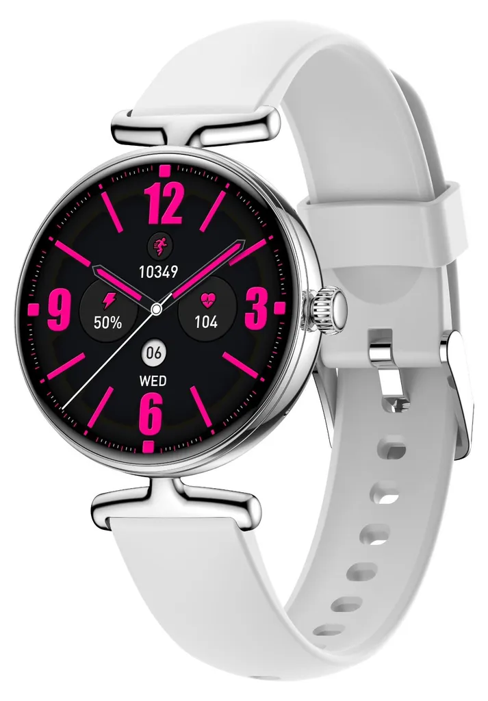 Ne Manquez Plus Rien : Montre Connectée AMOLED Santé Argentée Stable