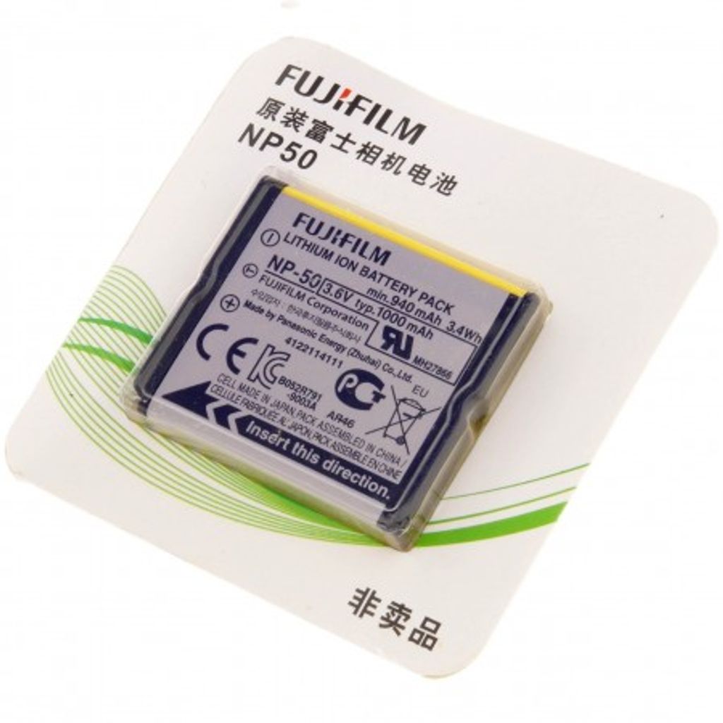 Fujifilm NP-50, 1000 mAh, 3,7 V, Lithium-Ion (Li-Ion)