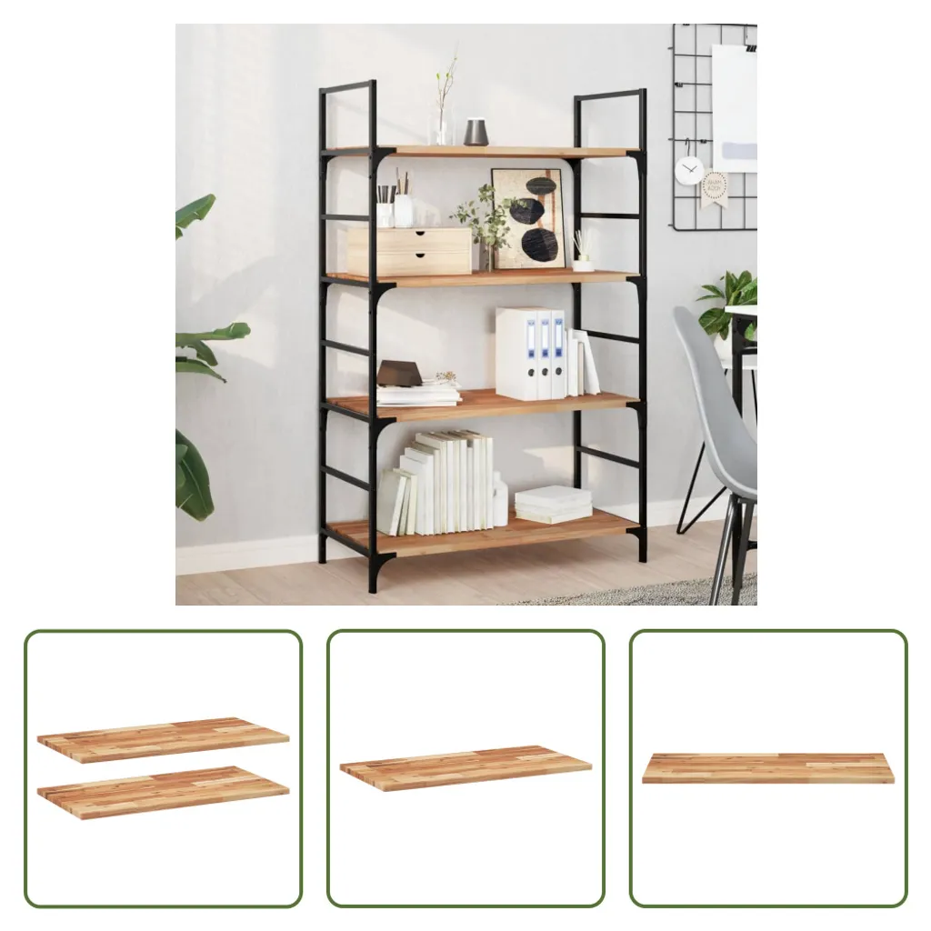 Mensole in Legno Naturale Acacia 60x40x2 cm | Ecosostenibile e Caldo