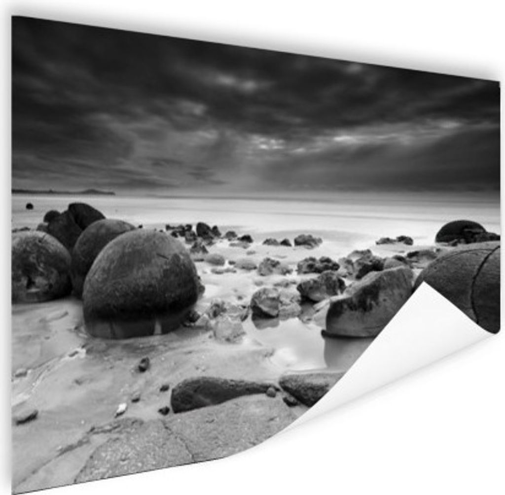 MuchoWow Poster Moeraki Boulders Neuseeland Fotodruck 40x30 cm - Plakate für die Wände - Poster Wohnzimmer
