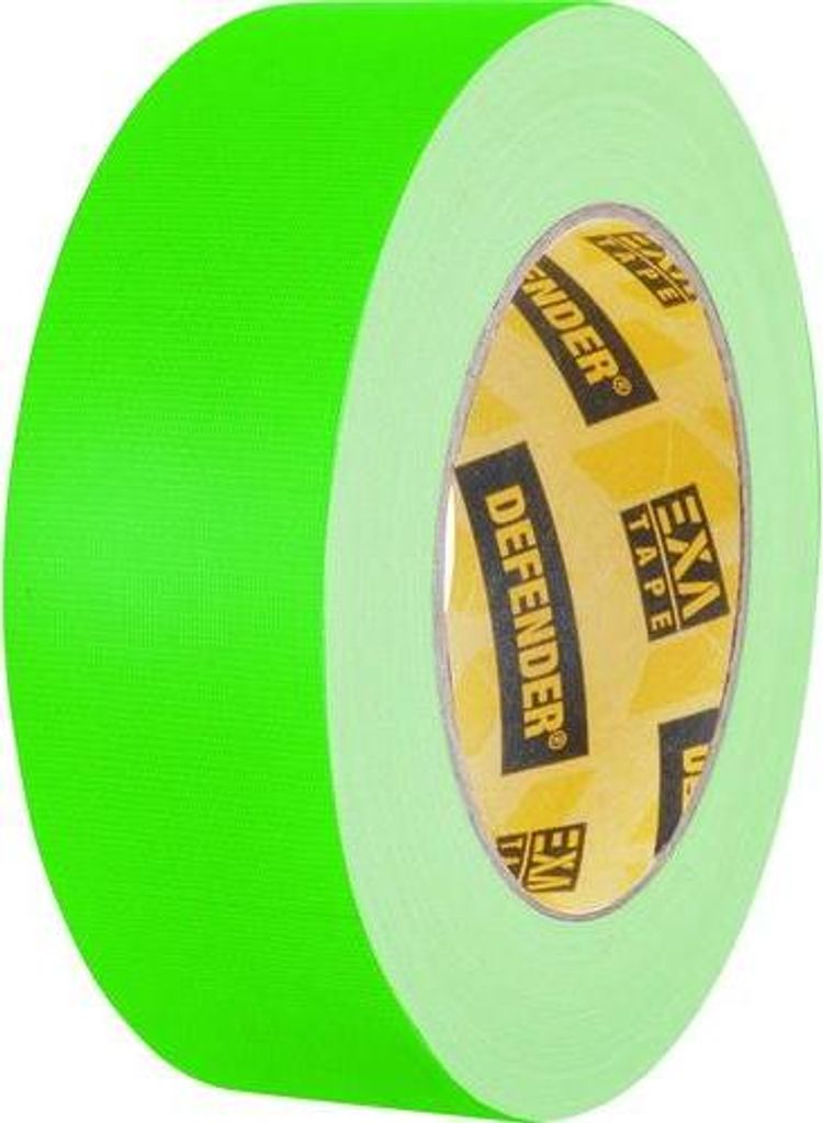 Adam Hall DEFENDER by Defender 58065NGRN Gewebeklebeband Neongrün (L x B) 25m x 38mm 1St.