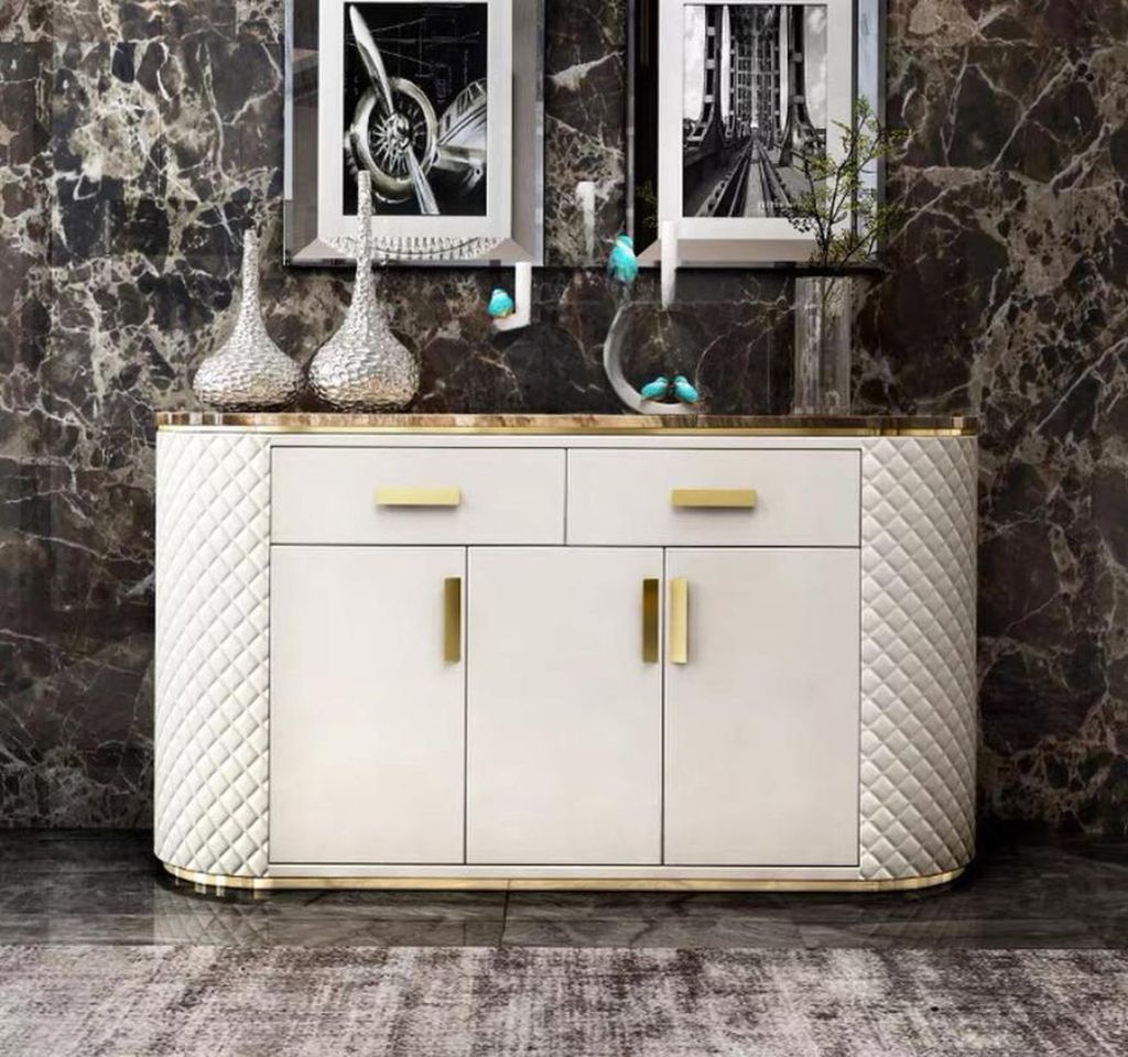 Luxus Sideboard Kommode Schrank Sideboards 3 Türen mit 2 Schubladen Kommoden Neu