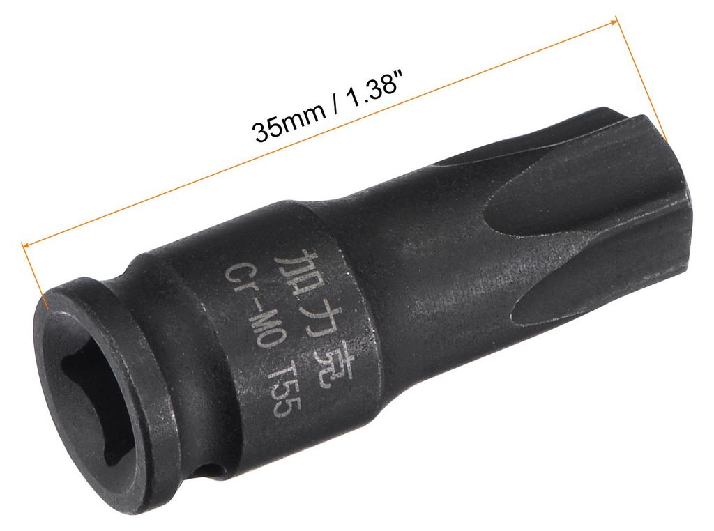 T55 Schlag Torxbohrer Stecknuss 1/4" Vierkantantrieb 35mm L?nge CR-MO Metrische Gr??en