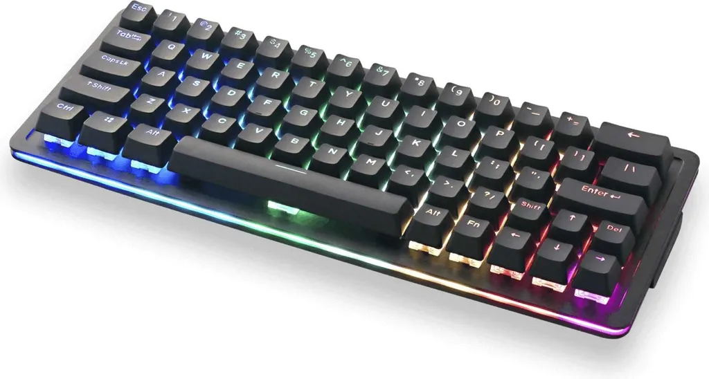 Everest 60 RGB Clavier 60% avec Switch Linéaire 45 Noir MOUNTAIN