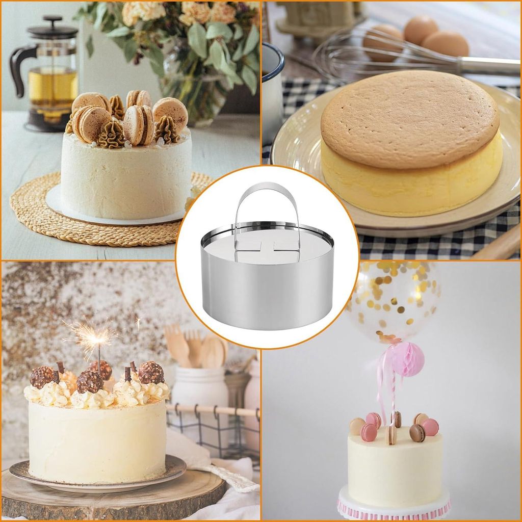 Dessertringe und Dinerringe - Immer perfekte Präsentation - 16 Stück - Edelstahl - 8 cm