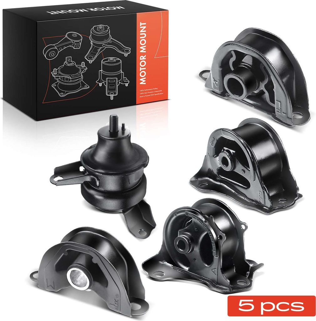 Frankberg 1x Getriebelagerlager+4x Motorlager Links für Honda CR-V I RD EJ EM1 2.0L 1.6L