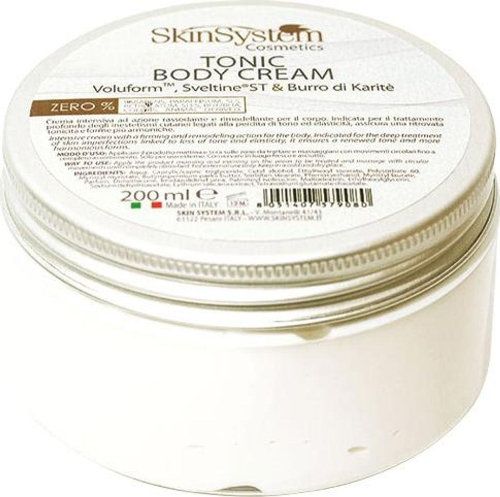 SkinSystem Tonic Body Cream 200ml - crema corpo tonificante Immagine del prodotto 