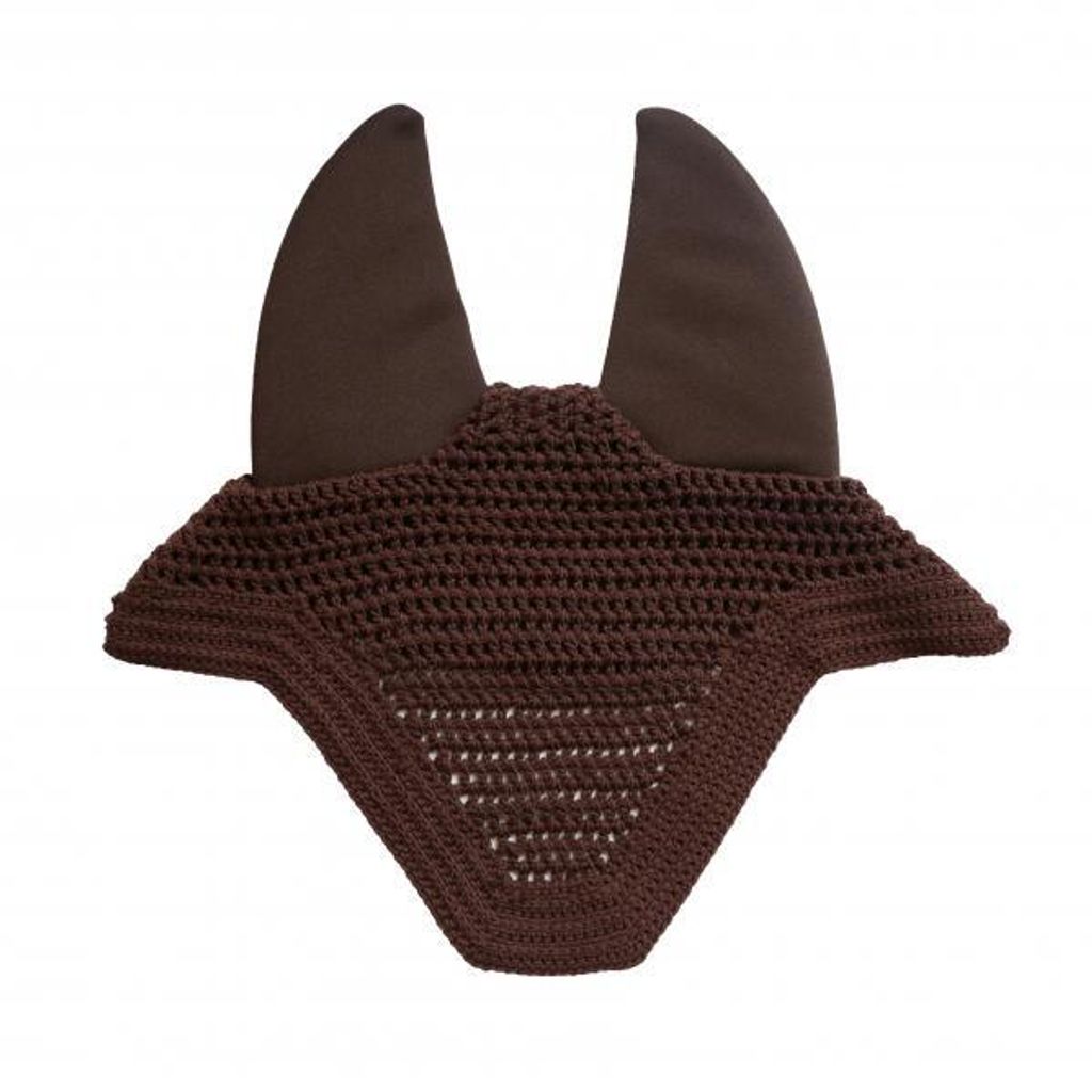 Kentucky Horsewear Fliegenmütze Wellington Soundless Fliegenhaube Braun L