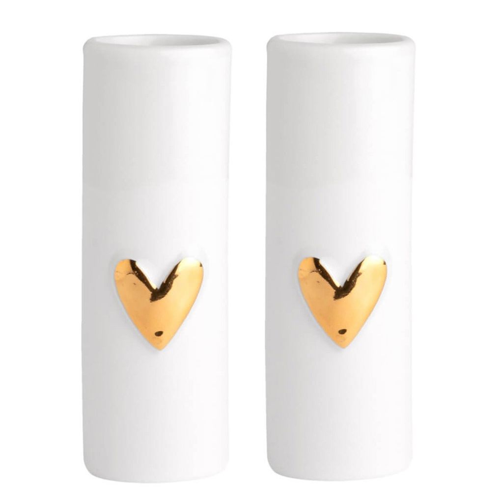 Räder Design Vase Herz Gold Mini (3,5x9cm) (2-teilig) Produktbild 