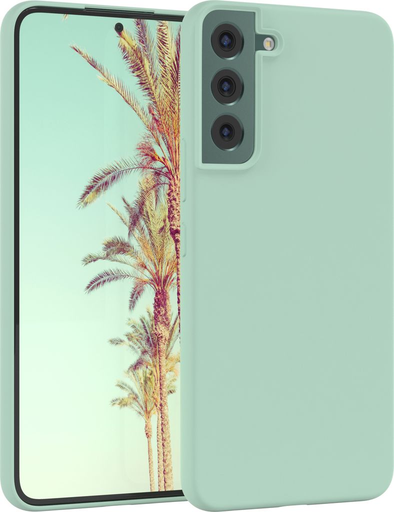 EAZY CASE Silikonhülle für Samsung Galaxy S22 Plus 5G Silikon Backcover Schutz in Grün