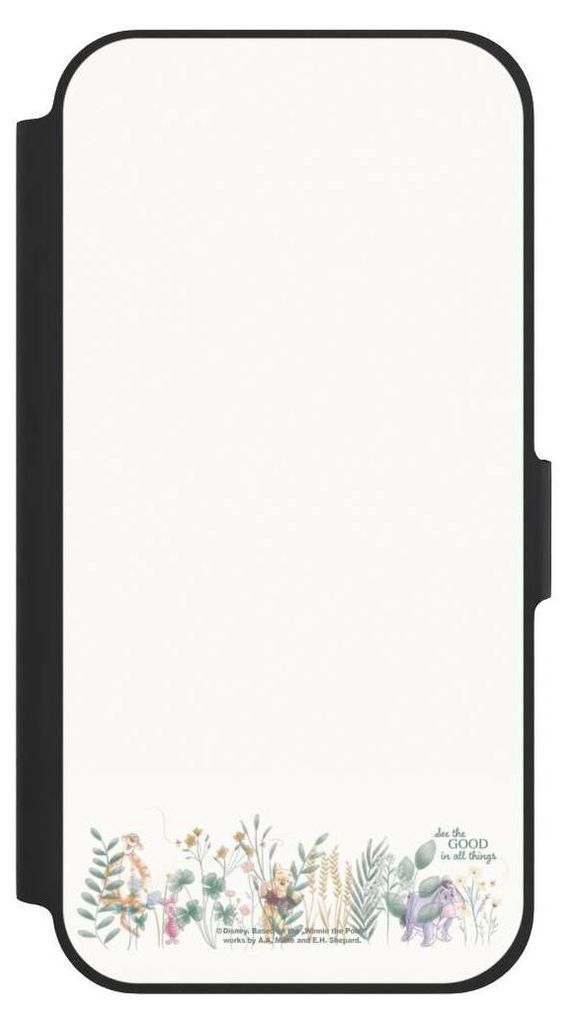 NIVOCASE Klapphülle für Apple iPhone 12 Pro Handyhülle aus Kunst Leder NIVOflip schwarz Disney Winnie Puuh Eukalyptus