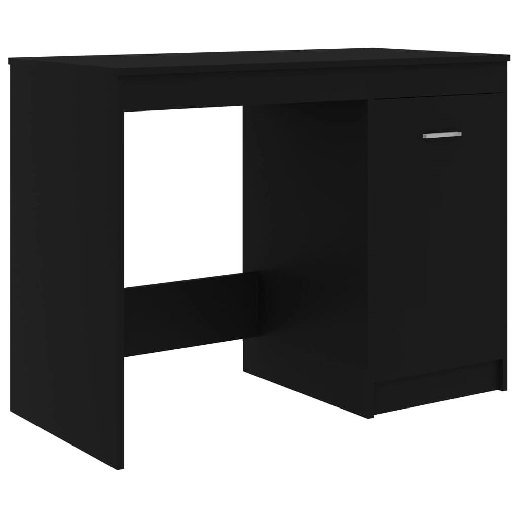 Scrivania nera 100x50x76 cm in materiale ligneo Immagine del prodotto 
