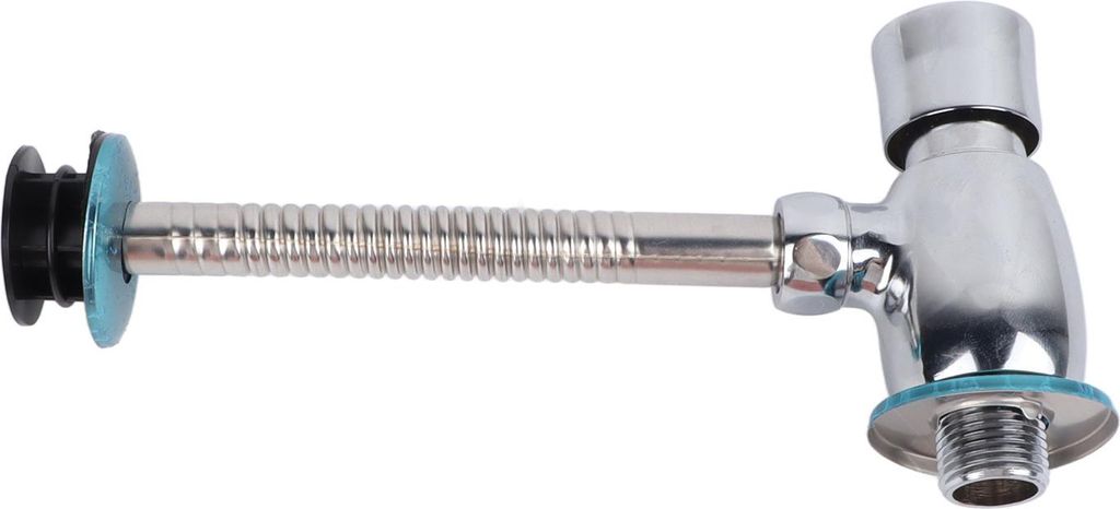 Urinalspülventil mit Druckknopf, rostfreies Messing, Produktbild 