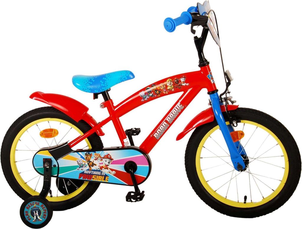 Paw Patrol 16 pouces 28 cm Garçon Frein à rétropédalage Image du produit 