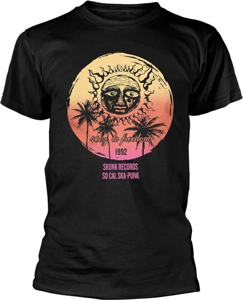Sublime - "Skunk Records" T-Shirt für Herren/Damen Uni RO7261 (M) (Schwarz)