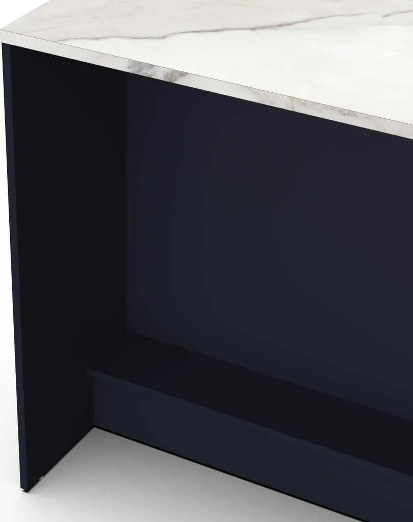 Ilot de Cuisine Central CHESTER 120cm Meuble de Rangement Multifonction - 9