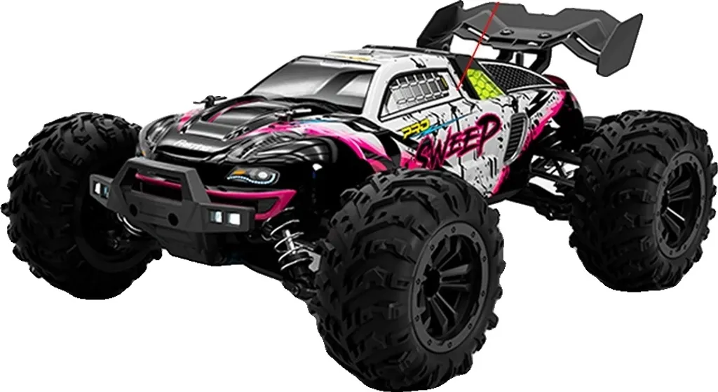 Voiture de course télécommandée 70 km/h Moteur Brushless 4WD Rouge