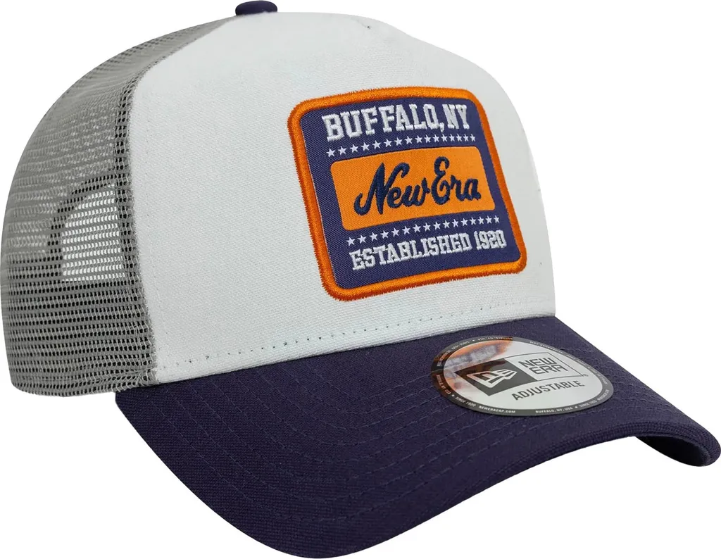 Casquette New Era Trucker Blanche Anti-Transpiration A-Frame Mesh - 7