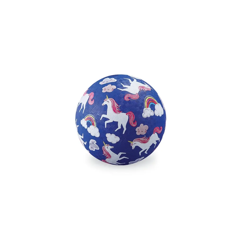 Balle Crocodile Creek Licorne 18 cm en caoutchouc naturel pour enfant