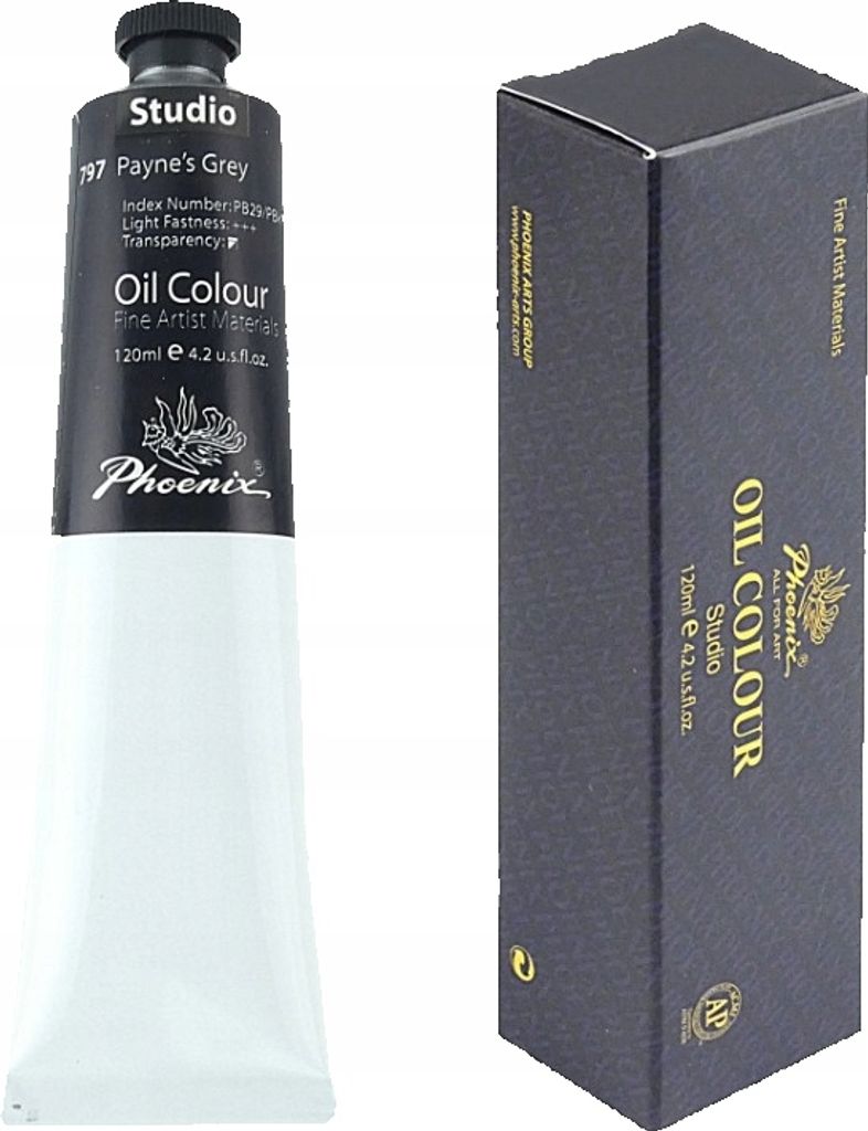 Farba olejna 120ml Phoenix - Payne's Grey - 797 Zdjęcie produktu 