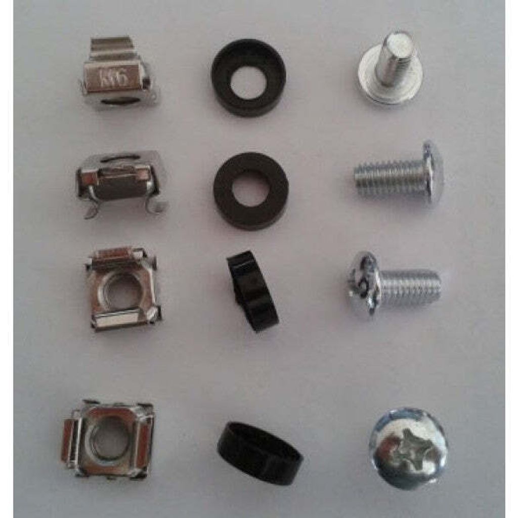 ALLNET Befestigungsset Käfigmuttern+Schrauben 100-Pack M6