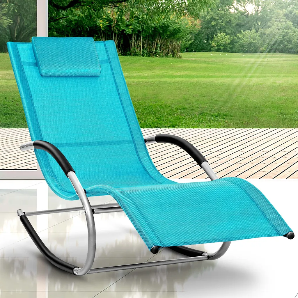 Offerta Lettino Tillvex Blu 150kg | Sdraio Relax Esterno Prezzo - 6