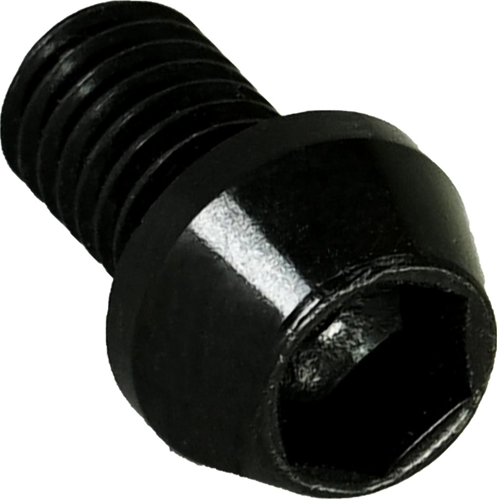 Aluschraube M6x10 konisch 5mm Innensechskant schwarz