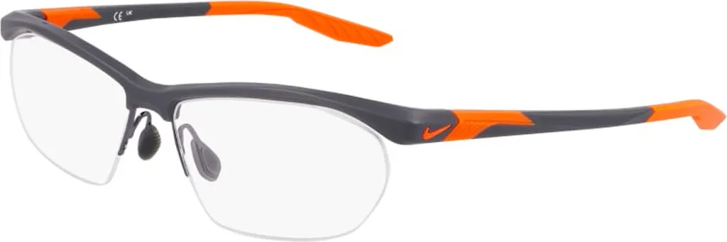 Monture Optique Nike Homme Grise et Jaune Cyber 7401 Style Sportif Chic