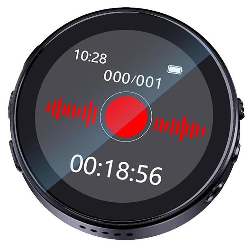 Digitales Diktiergerät 128GB, MP3-Player mit KI-Rauschunterdrückung, sprachgesteuerter Rekorder für Meetings und Vorlesungen