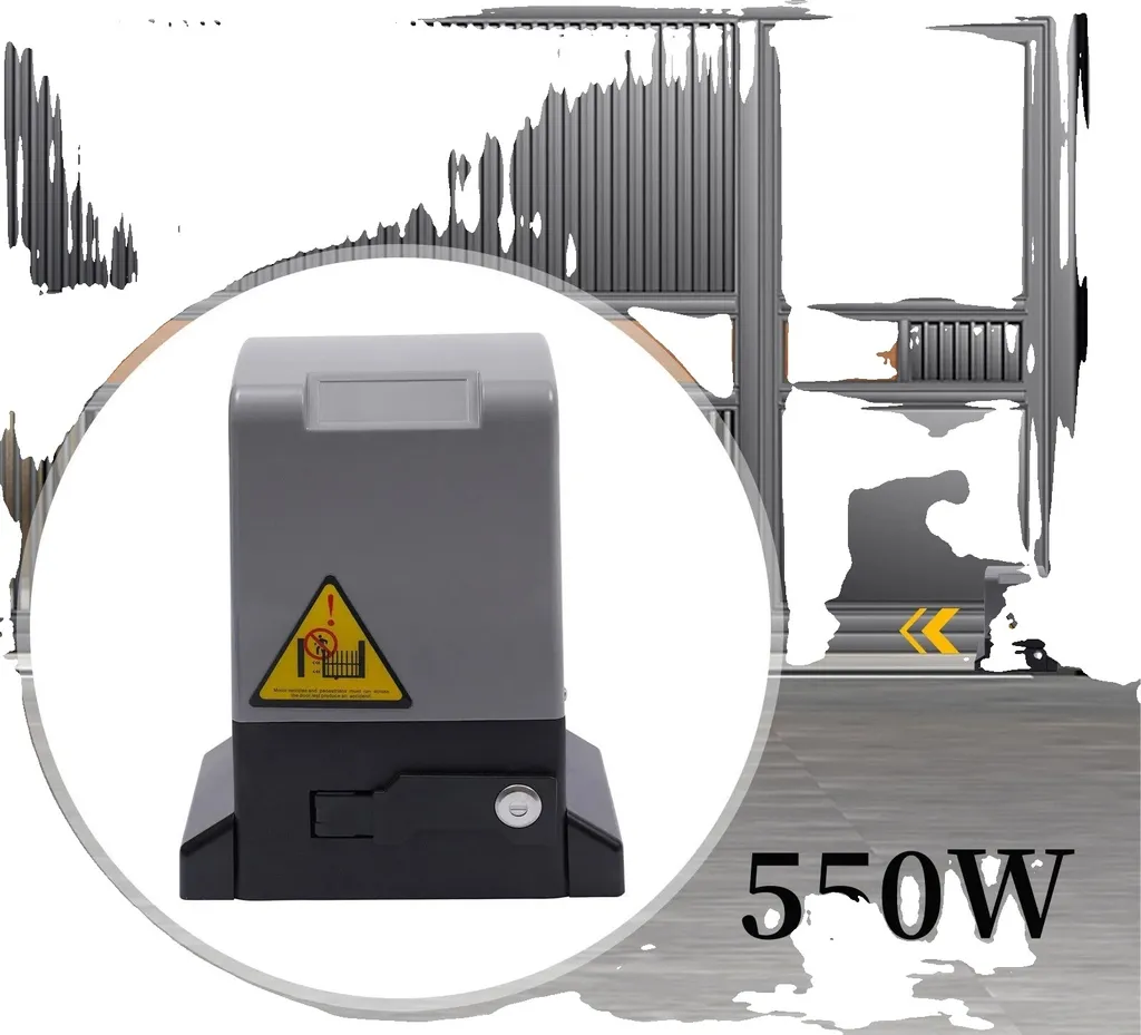 Motorisation pour portail coulissant 550W pack complet alu toutes zones
