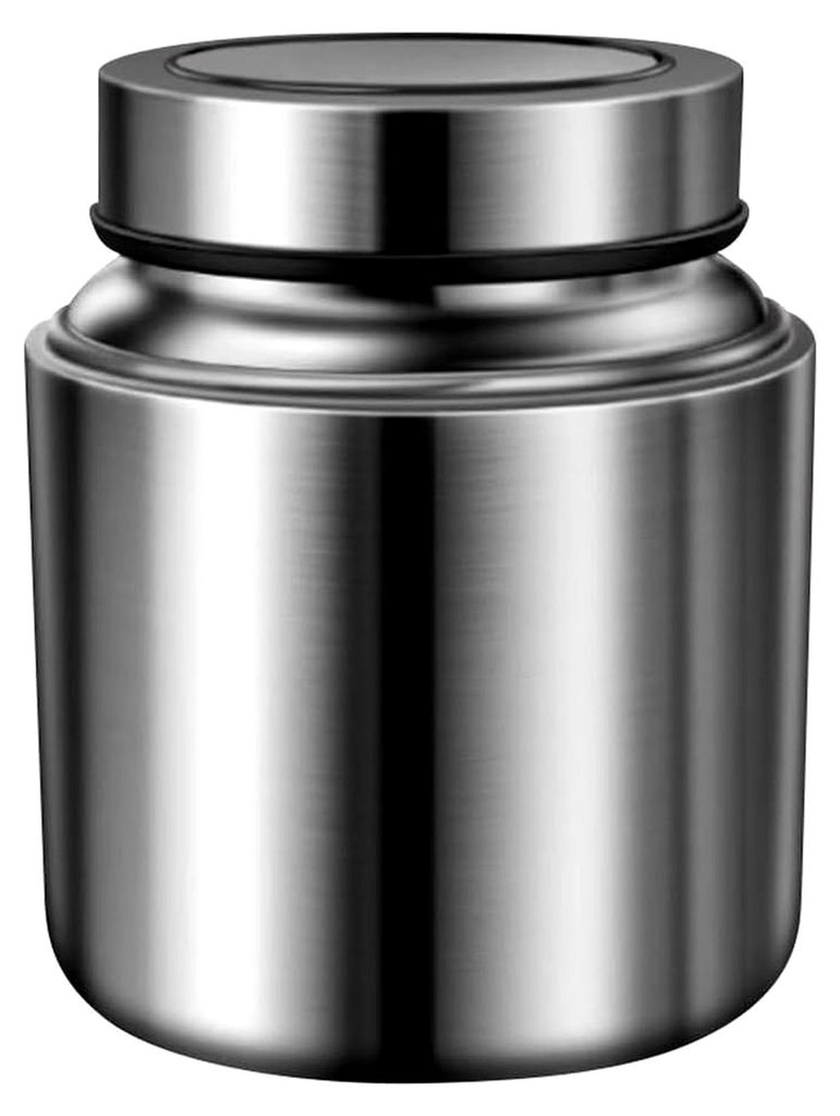 Frischhaltedose aus 304 Edelstahl mit transparentem Schraubdeckel und Silikondichtung für Tee, Kaffeebohnen und verschiedene trockene Zutaten (800...